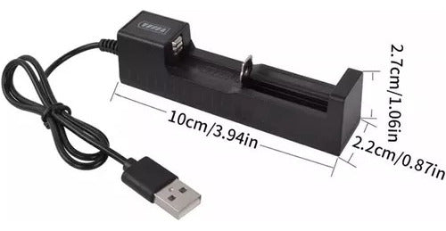 Generic USB Charger for Rechargeable Batteries 18650 14500 16340 1