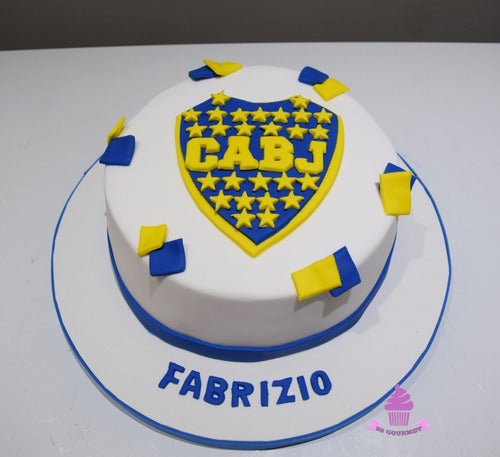 SS GOURMET Torta Boca Juniors Cabj Personalizada Tematica Futbol 0