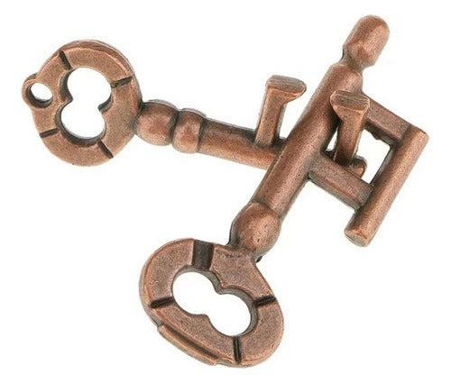 Puzzle Juego Ingenio (tipo Hanayama) Metal - Nivel Medio 1 0