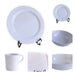 Plastic Ware White Melamine Dinnerware Set - 18 Pieces for 4 People 1