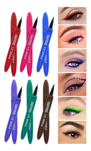 Pink 21 Eye Liner Fiber in Assorted Colors - 21 Colors Available 5