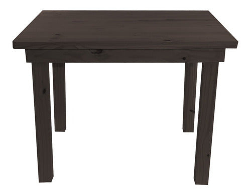 Modern Solid Wood Dining Table Straight Leg 100x80 Sajo 41