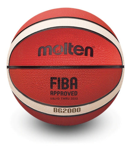 Molten Pelota Basquet Oficial Bg2000 N°7 Fiba Basketball 0