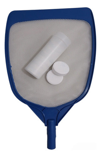 Oval Skimmer for Pool + 10 Chlorine Tablets 50 Grams 1