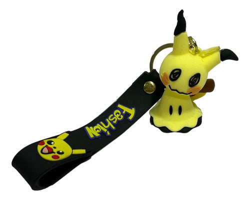 Mimikyu Rubber Pokemon Keychain 0