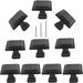 Modern Hardware - Drawer Knobs, Cabinet Handles - 10pcs - Black (88h19sc2) 0