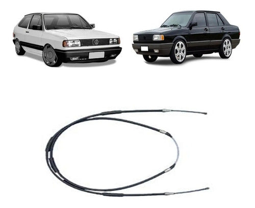 FHG Handbrake Cable Double For VW Gol Senda Gacel 0