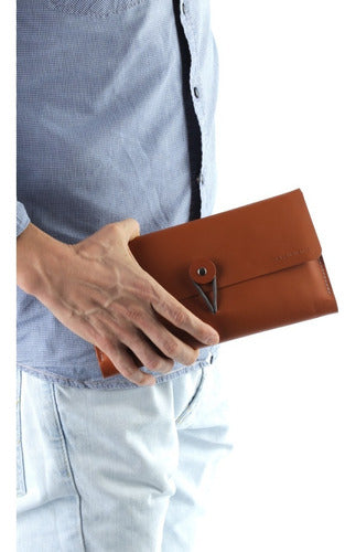 Recycled Sustainable Leather Envelope Clipboard 51