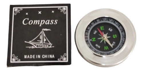 Brújula Redonda Mini Metalica Compass Dc60 1