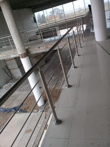 FORMATECSRL Stainless Steel Post Column for Railing 42 Mm with Support 7