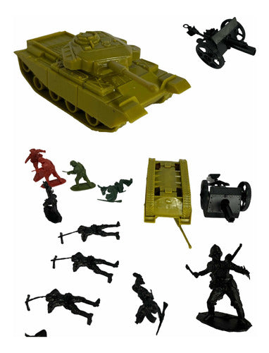 Arma War Soldiers Set + Cannon + Tank + Happy Kids 1