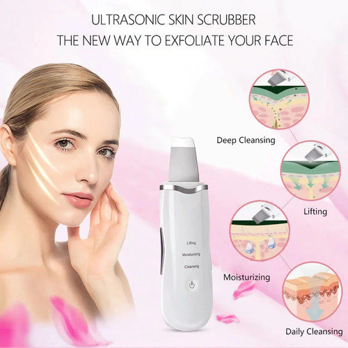 Espatula Limpieza Ultrasonico Hidratante Exfoliante Facial 6