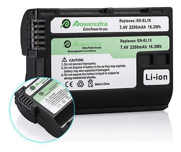 Batería De Reemplazo De Enel15 2200mah En-el15 Para Nikon D7 1