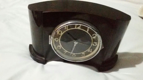 Reloj De Mesa Antiguo Art Deco.alto 17cm Y Ancho 24.5cm (83) 5