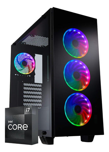 Torre Pc Gamer I7 3.6ghz 16gb 500gb + 240gb Ssd + Rx550 4gb 0