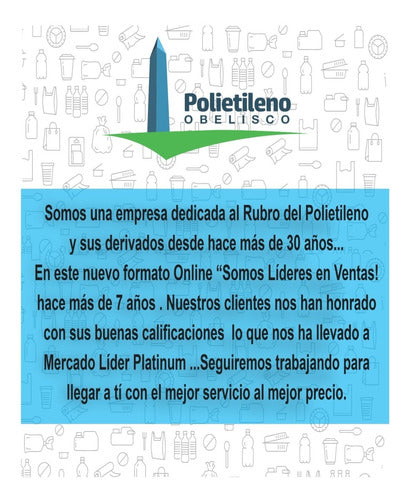 Polietileno Obelisco Bolsas De Alta Planas Y Rollos - 5 Kilos - Varias Medidas! 3