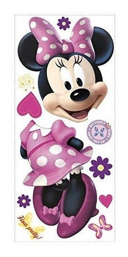 RoomMates RMK2008GM Mickey and Friends Minnie Bow-tique Peel and Stick Giant Wall Décor 2