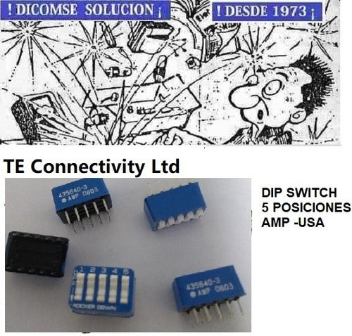 Dip Switch 5 Posiciones   3-435640-3 Amp Tyco 0