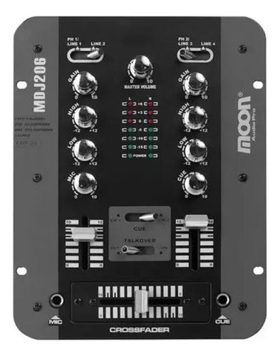 Consola Mixer Moon Mdj206 Dj Stereo 2 Canales 0