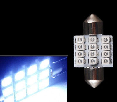 Mapa De 10 X Azul Festoon 31mm 12smd Domo Interior Luz Bombi 1