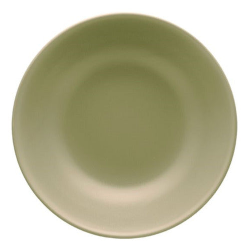 Oxford Plato Hondo Ceramica 20cm Oliva Unni Satinado Vajilla 0