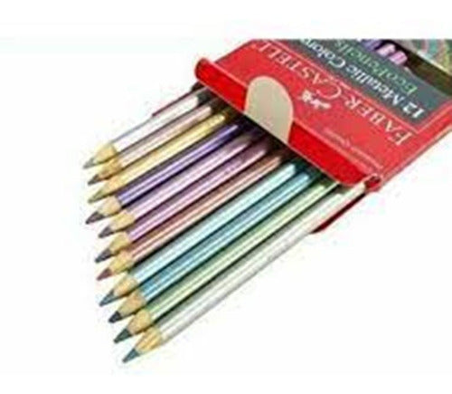 Lapices De Colores Faber Castell Metalizados X10 Metallic 2