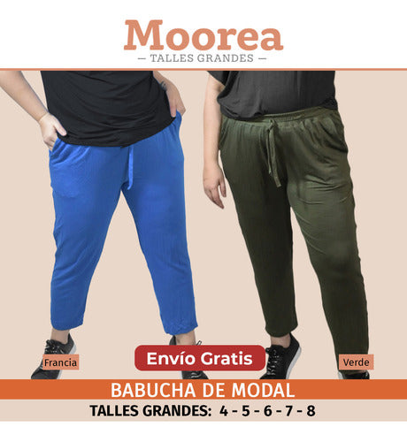 Moorea Online Babucha Pack X 3 De Dama Talle Grande Comodo Y Sueltito 3