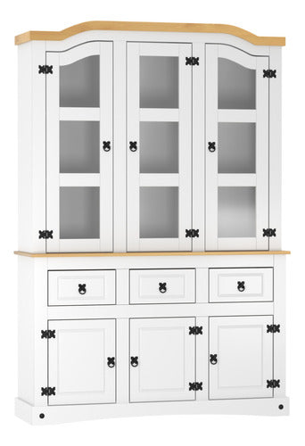 Modular Linea Mexicana Madera 6 Puertas 3 Cajones Blanco 0