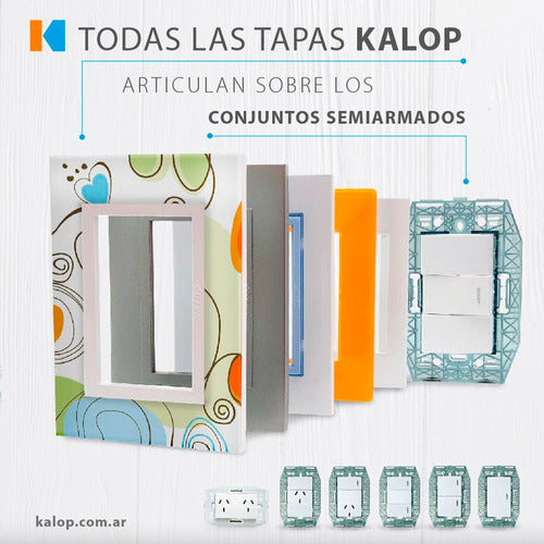 Kalop Llave De Luz Armada Zen 1 Toma TV Coaxil Moderna 4