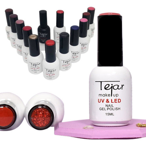 Esmalte Semipermanente Uv/led Tejar X36 Unidades Lefemme 0