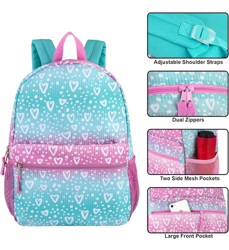 Trail Maker 17-Inch Backpack with Side Pockets for Girls 1