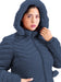 Women's Plus Size Long Jacket Hooded Warm Waterproof 2