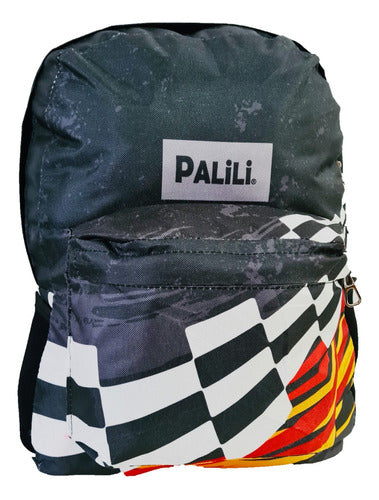 PALiLi Set Mochila y Cartuchera Dos Cierres Racer 1