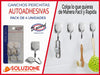 Perchitas Autoadhesivas Cuadradas Metal X 4 Unid Daccord 1