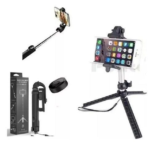 Bastón Selfie Stick Trípode Monopod  Con Control Remoto Bt 2