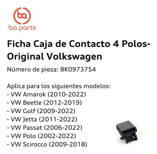 Audi Ficha De Caja De Contacto Amarok 2010 Al 2019 1