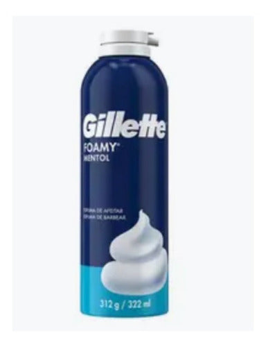 Espuma De Afeitar Gillette Foamy Mentol 312 Gr 0