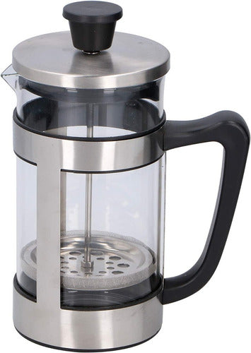 Kitchen Tools Cafetera Prensa Francesa A Embolo Vidrio Acero Grande 800ml 0