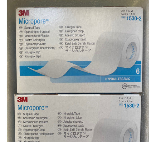 Hipoalergic Cinta Adhesiva Micropore 3M - 5 Cm & 2.5 Cm 0