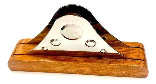 Bazar Casa Greco Triangular Napkin Holder Steel Wood 0