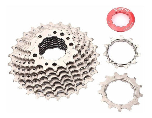 Vgeby1 Bike Freewheel 9 Speed 11-28t Road Bike Cassette Spro 0