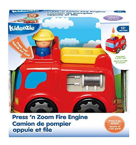 Kidoozie Press 'n Zoom Fire Engine - Activity Toy 3