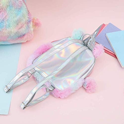 Yorki Girls Plush Unicorn Backpack Fashion 2