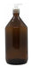 ByF Deco Glass Dispenser Bottle with Creamer Valve 1 L Amber x12 0