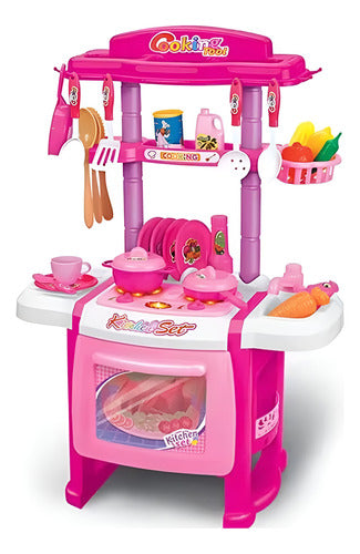 Cocina Juguete Infantil Cocinita Con Luz Sonido Y Accesorios 0