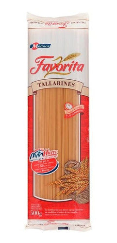 Pack X 6 Unid. Fideos  Tallarin 500 Gr Favorita 0