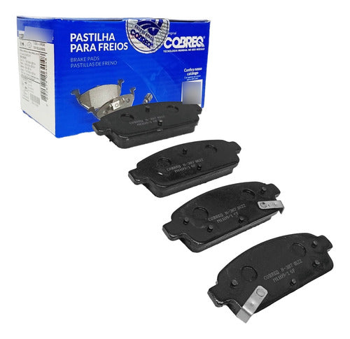 Set of 4 Cobreq Brake Pads for Chevrolet Cruze Tracker 0