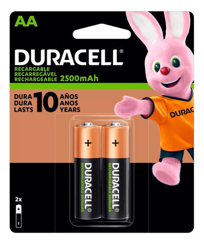 Duracell Rechargeable AA Blister X2 Double A 6C 0