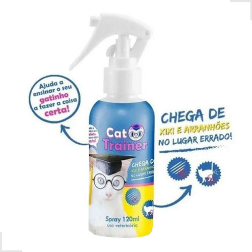 Spray Educador P/ Gatos Anti Xixi Trainer 120ml Treinador 1