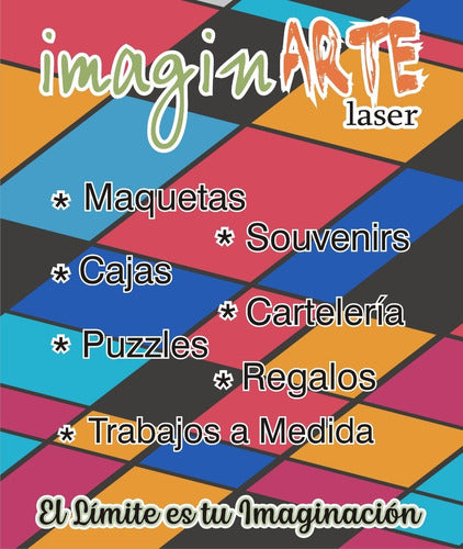 Combo Maquetas Encastrables Vehículos - Imaginarte Láser 6